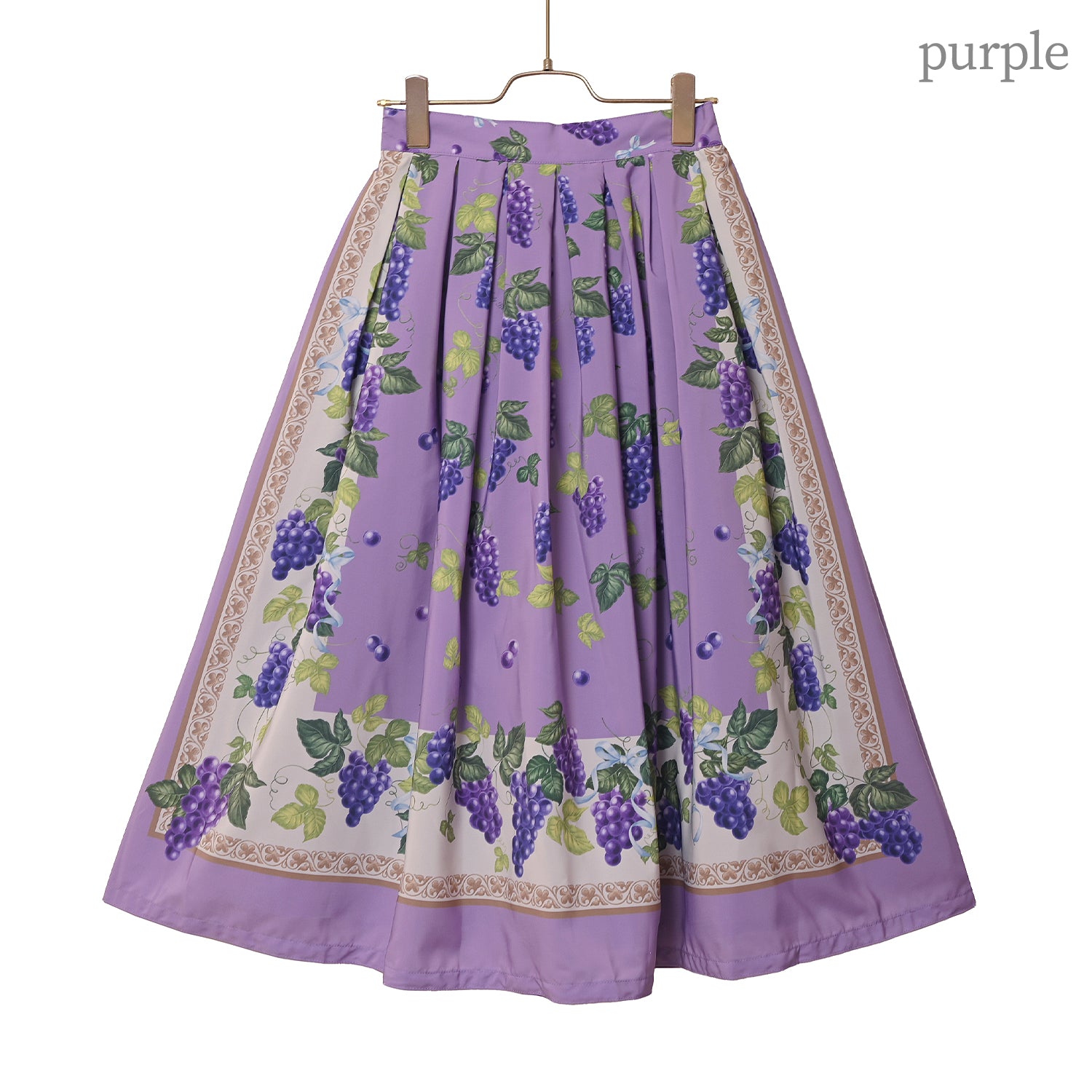 Grape scarfスカート-Melody BasKet(メロディーバスケット) – fraisier