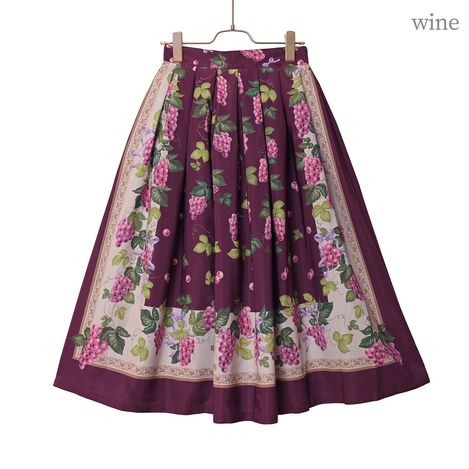 Grape scarfスカート-Melody BasKet(メロディーバスケット) – fraisier