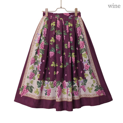 Grape scarf skirt