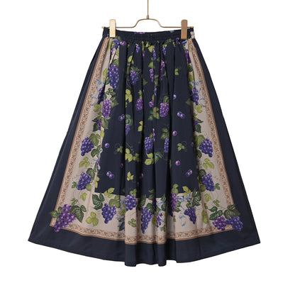 Grape scarf skirt
