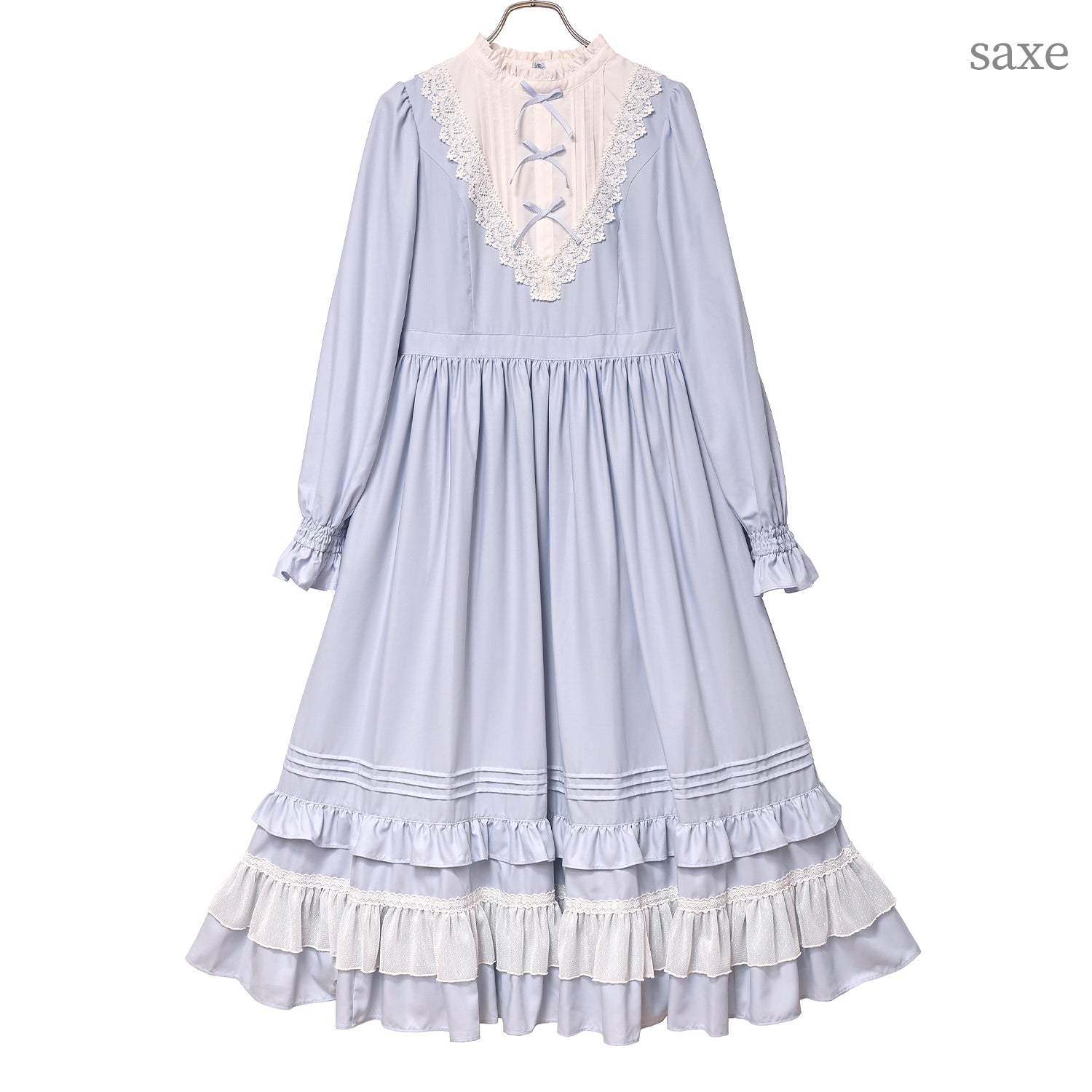 ♥︎︎めろんくりーむ様♥︎︎ ハンドメイド 犬服 フラワーストライプ レースワンピース Flower Heartレースワンピース-Melody BasKet(メロディーバスケット