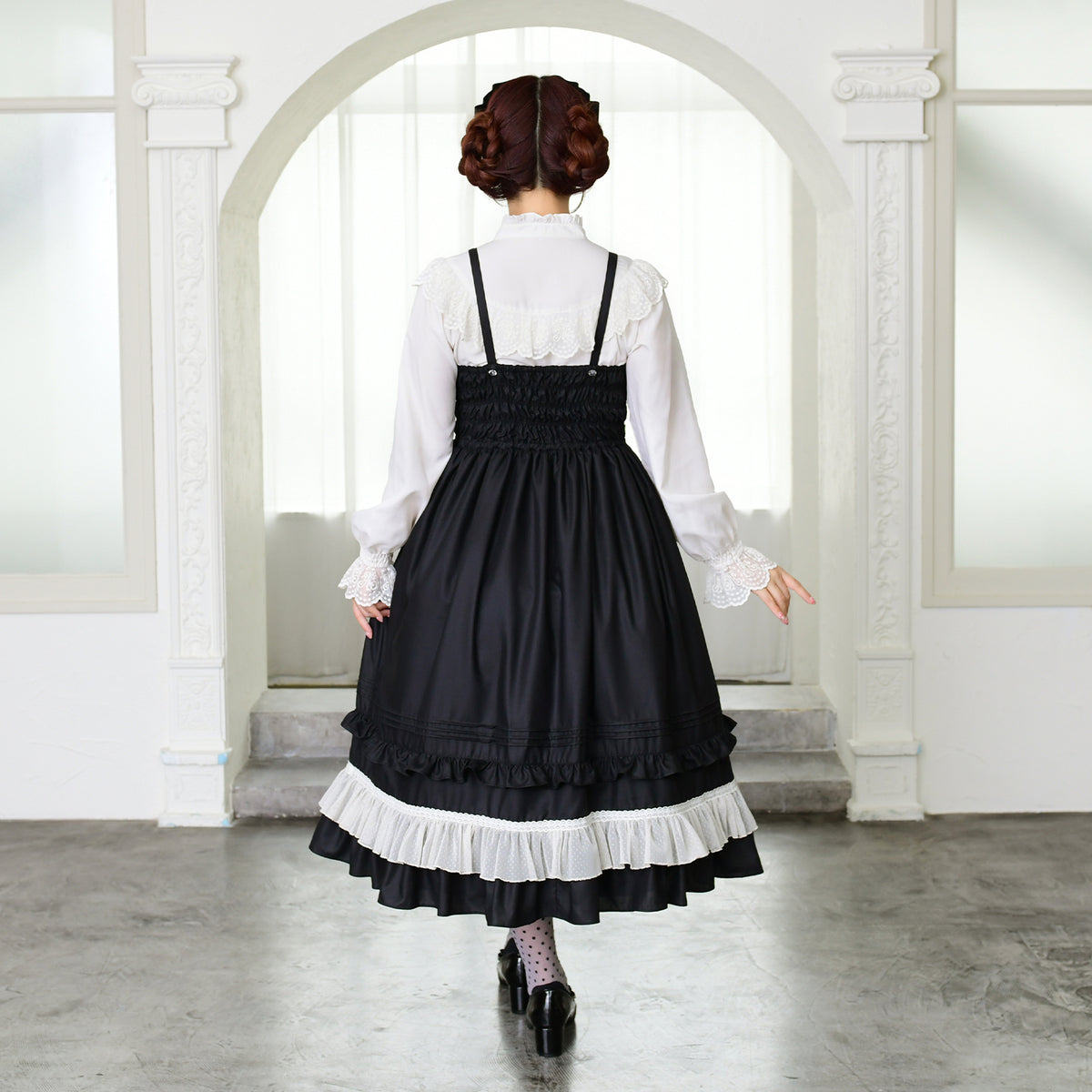 Flower Heart lace  jumper dress