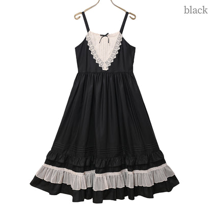 Flower Heart lace  jumper dress