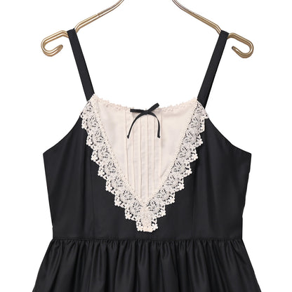 Flower Heart lace  jumper dress
