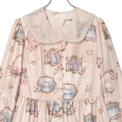 Cat in frame tulle collar dress