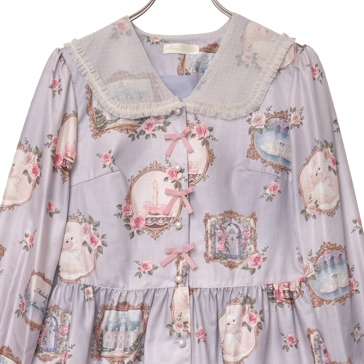 Cat in frame tulle collar dress