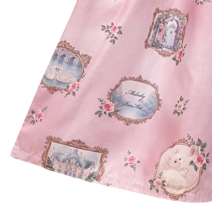 Cat in frame tulle collar dress