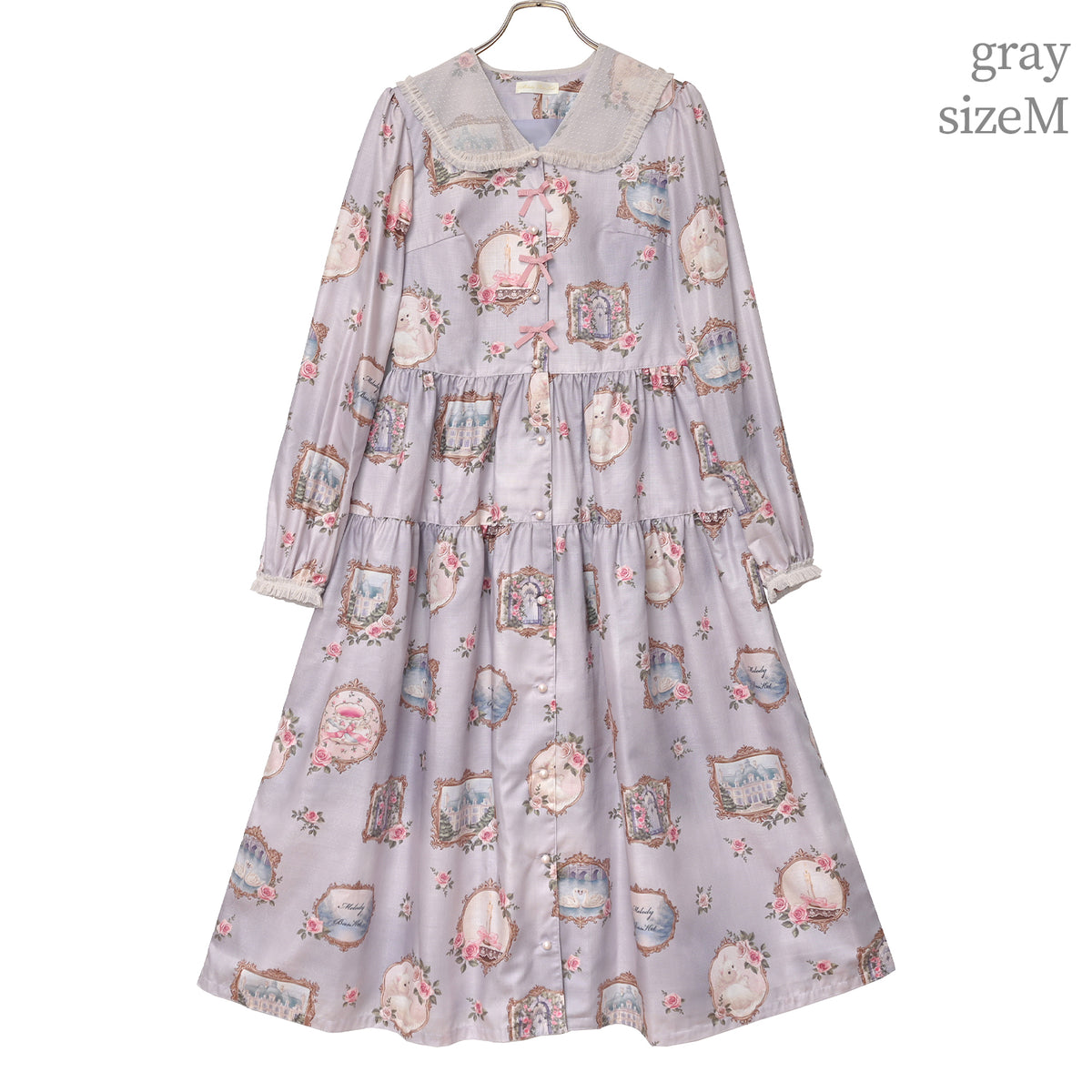 Cat in frame tulle collar dress