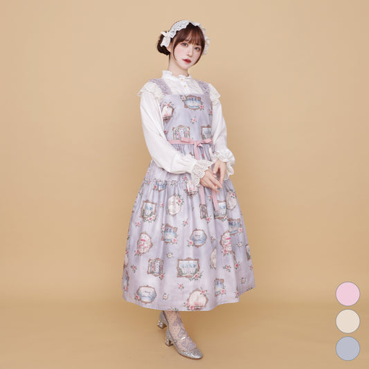 Cat in frame jumper dress