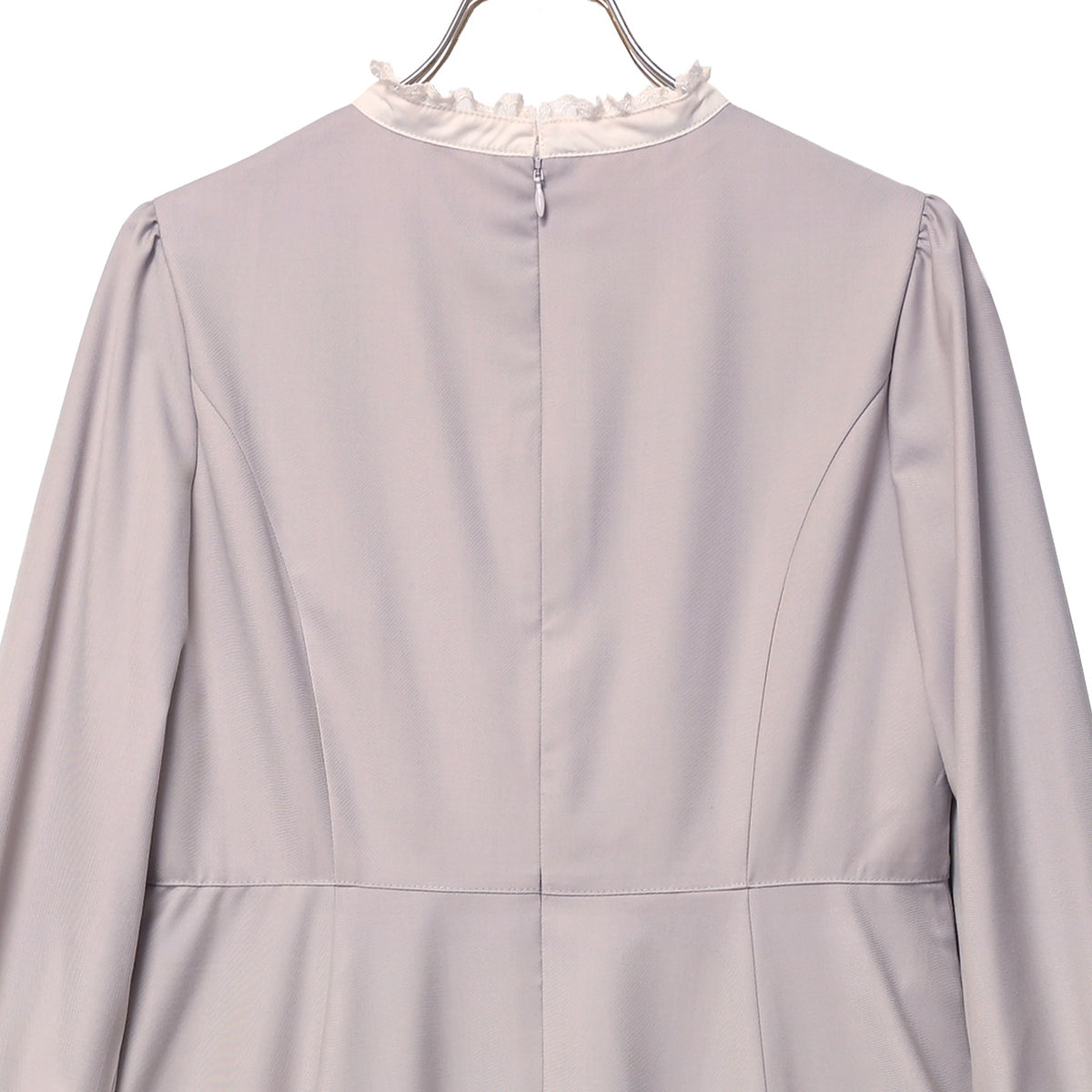 Long-sleeve flared dress