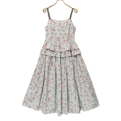 Antique stuffed animals jumper dress