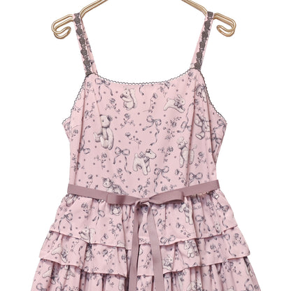 Antique stuffed animals jumper dress