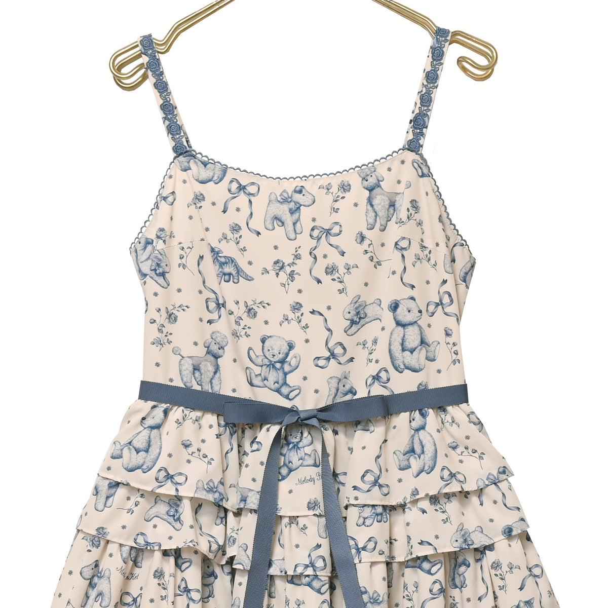 Antique stuffed animals jumper dress