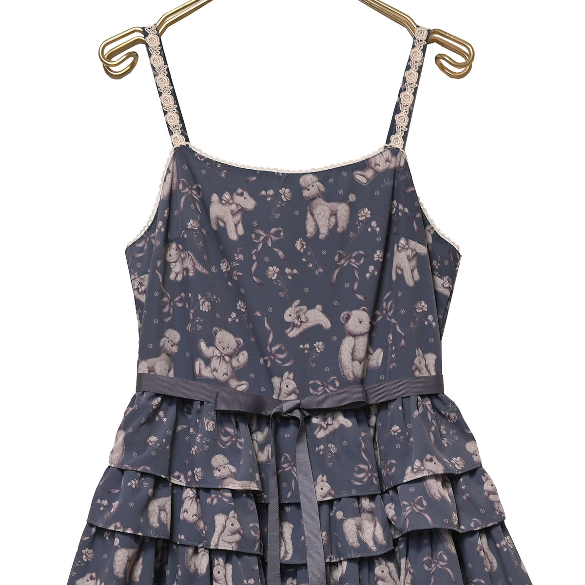 Antique stuffed animals jumper dress