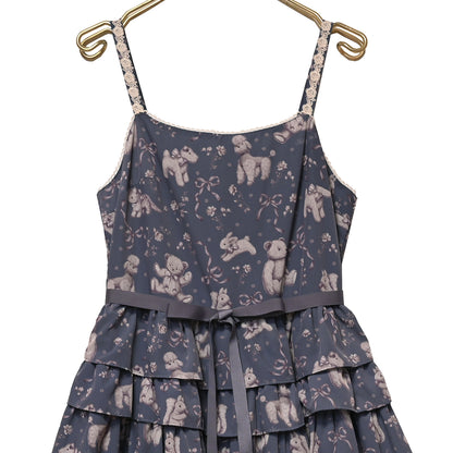 Antique stuffed animals jumper dress