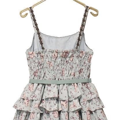 Antique stuffed animals jumper dress