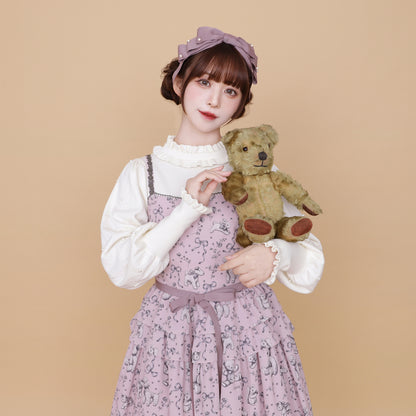 Antique stuffed animals jumper dress