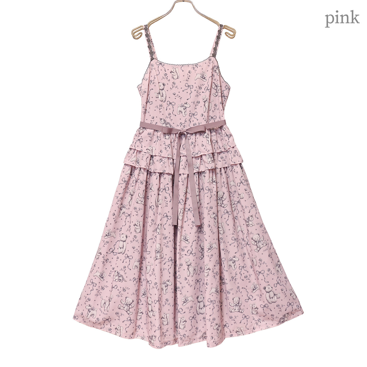 Antique stuffed animals jumper dress