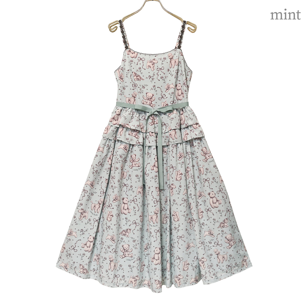 Antique stuffed animals jumper dress