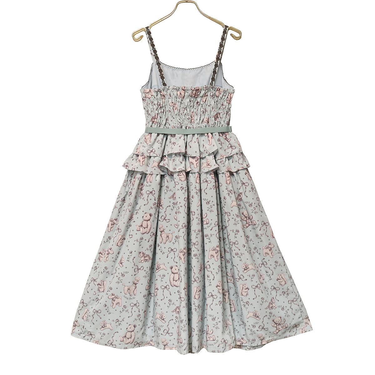 Antique stuffed animals jumper dress