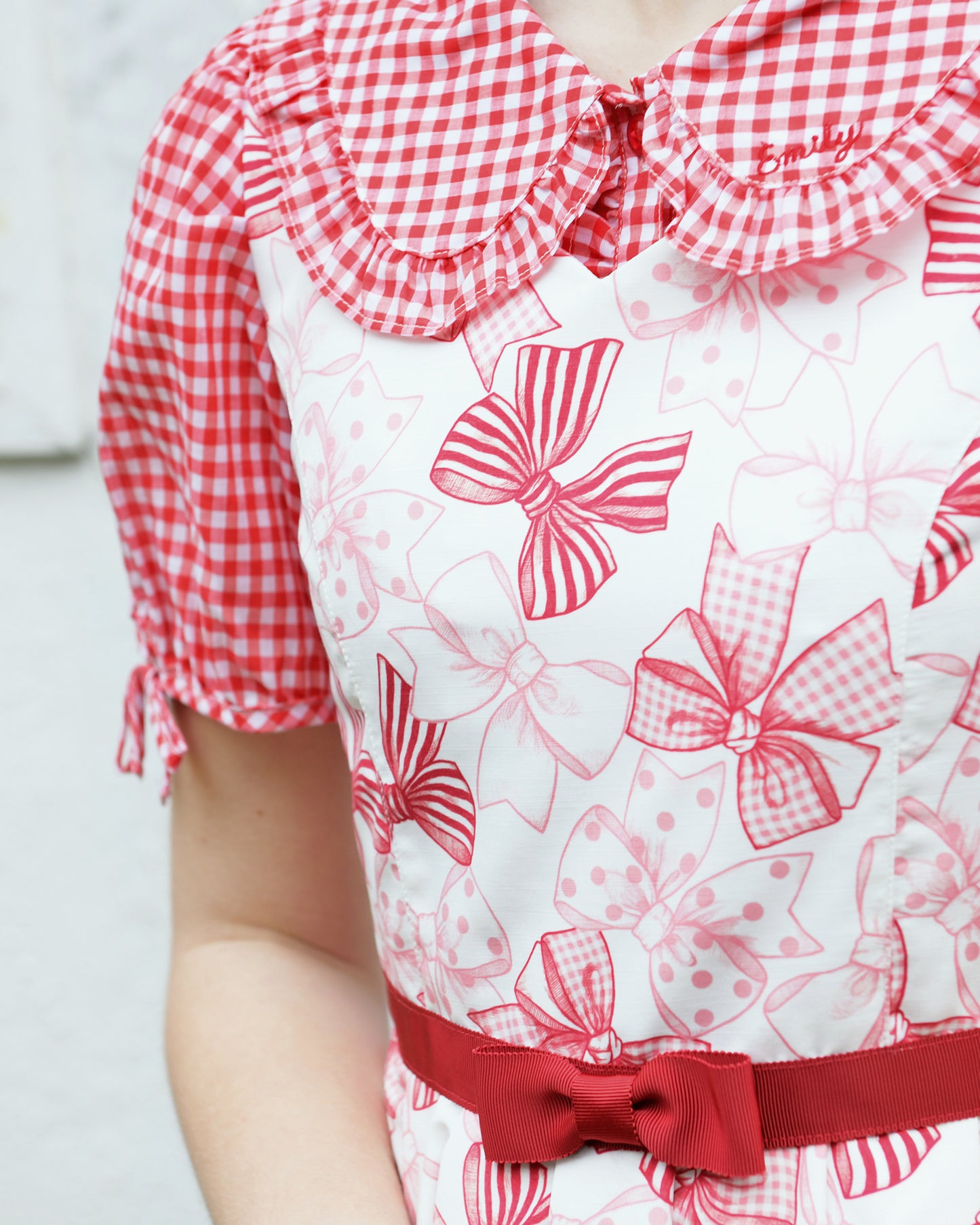 Ribbon Sketchノースリーブワンピース (Ribbon Sketch sleeveless dress)【POP UP】