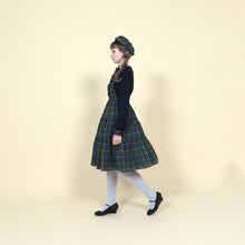 画像をギャラリービューアに読み込む, Preppy Tartanサロペットワンピース(Preppy Tartan Salopette dress)
