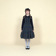 画像をギャラリービューアに読み込む, Preppy Tartanサロペットワンピース(Preppy Tartan Salopette dress)
