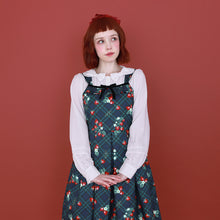 Load image into Gallery viewer, Strawberry Tartan ノースリーブワンピース(Strawberry tartan sleeveless dress)
