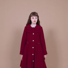 画像をギャラリービューアに読み込む, 【 2nd Reservation 】リボンカラーロングコート(Ribbon collar long coat)
