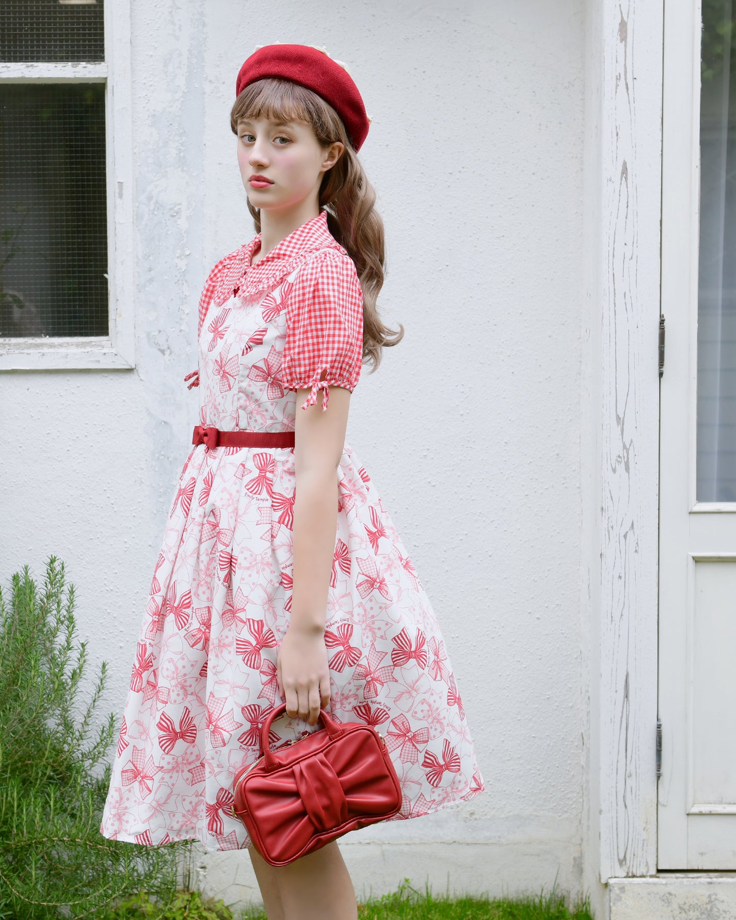 Ribbon Sketchノースリーブワンピース (Ribbon Sketch sleeveless dress)【POP UP】