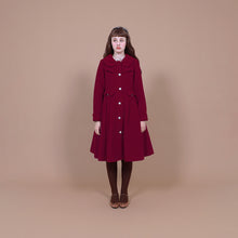 画像をギャラリービューアに読み込む, 【 2nd Reservation 】リボンカラーロングコート(Ribbon collar long coat)
