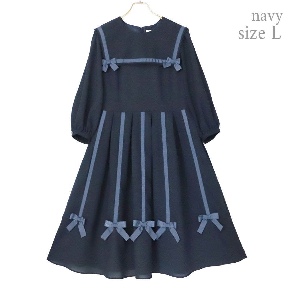 Ribbon tree sailor dress