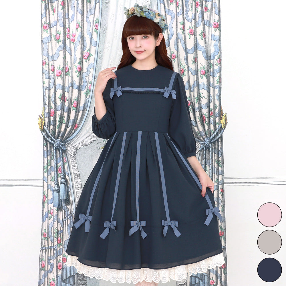 Ribbon tree sailor dress