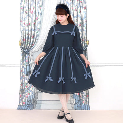 Ribbon tree sailor dress