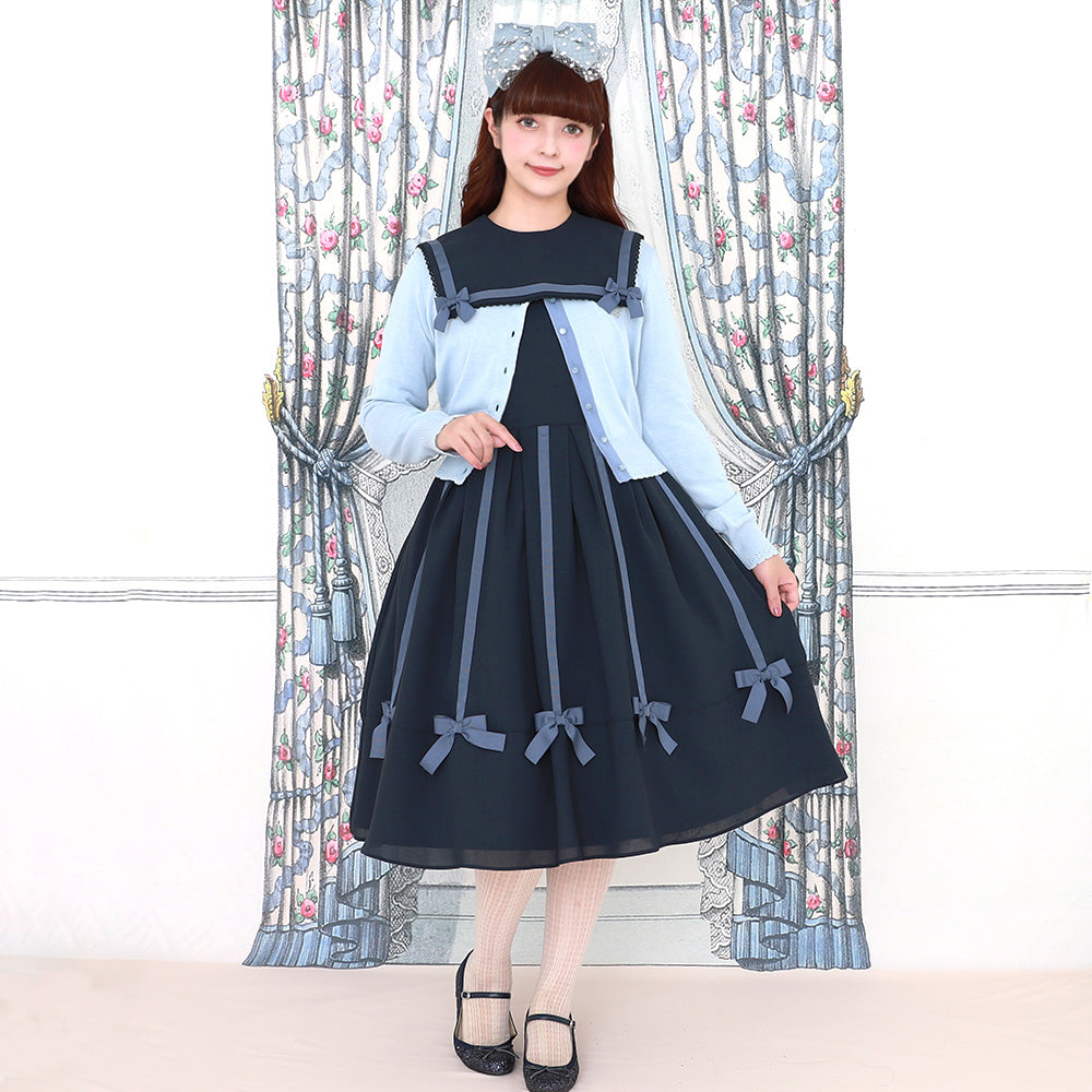 Ribbon tree sailor dress