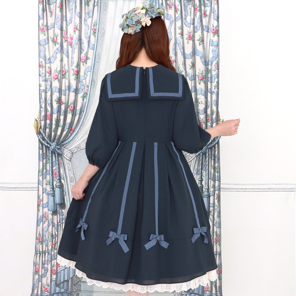 Ribbon tree sailor dress