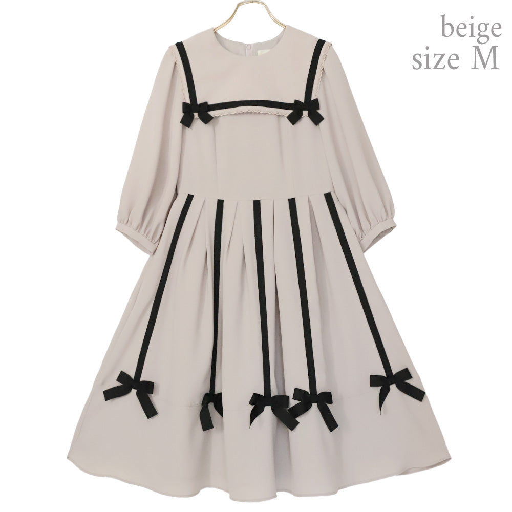 Ribbon tree sailor dress