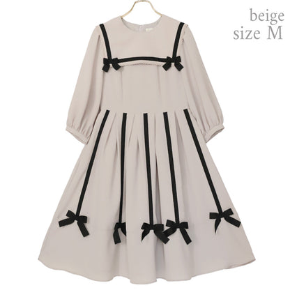 Ribbon tree sailor dress