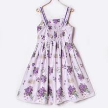 画像をギャラリービューアに読み込む, 菫の花束ジャンパースカート
