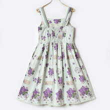 画像をギャラリービューアに読み込む, 菫の花束ジャンパースカート
