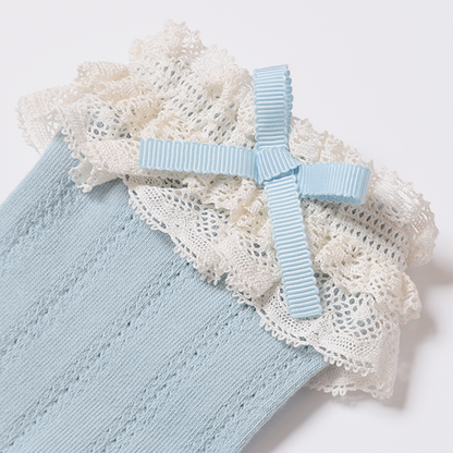 プチリボンレースクルーソックス