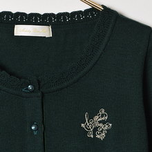 Load image into Gallery viewer, Logo embroidery knit cardigan
