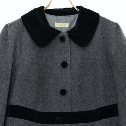 モノトーンスカラップコート