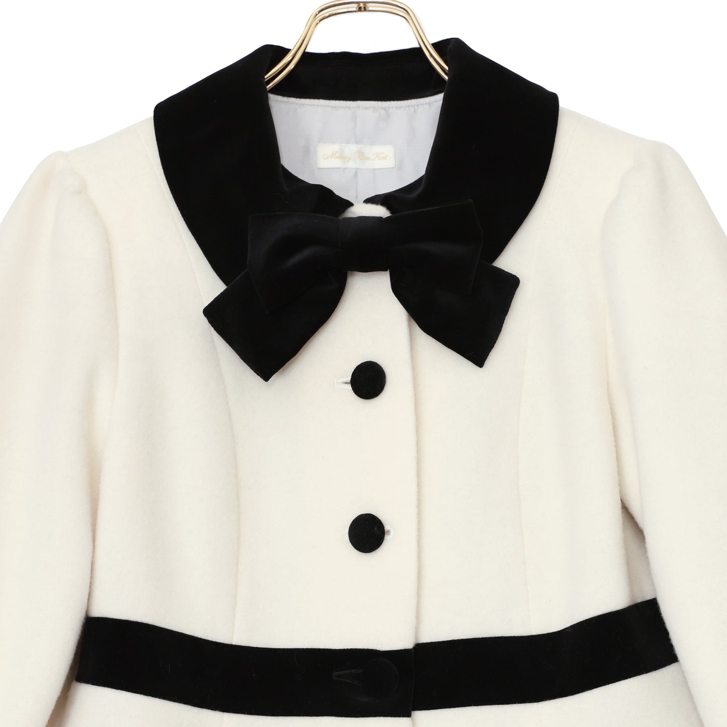 モノトーンスカラップコート