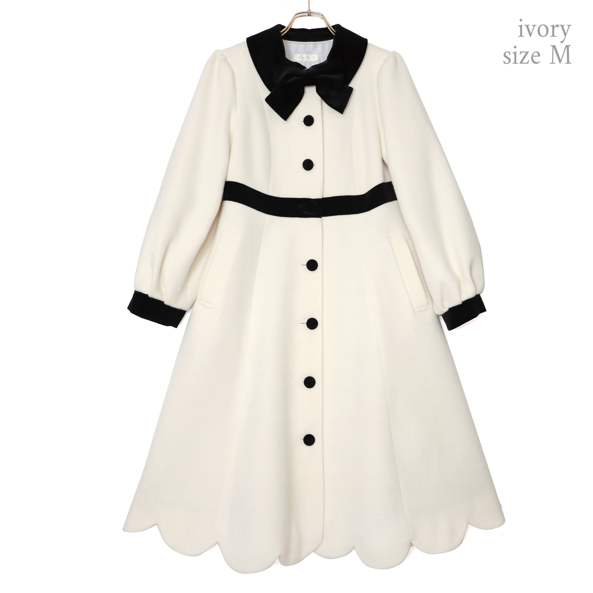 モノトーンスカラップコート-メロディバスケット – fraisier on-line