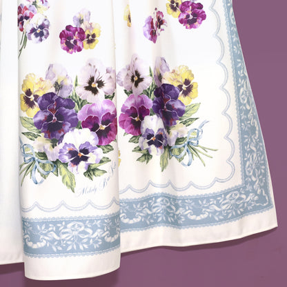 Pansy scarf dress