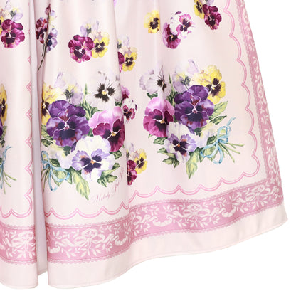 Pansy scarf dress
