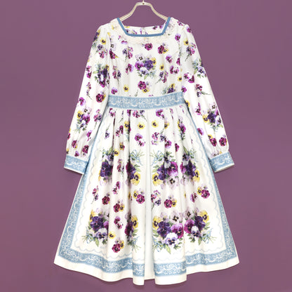 Pansy scarf dress