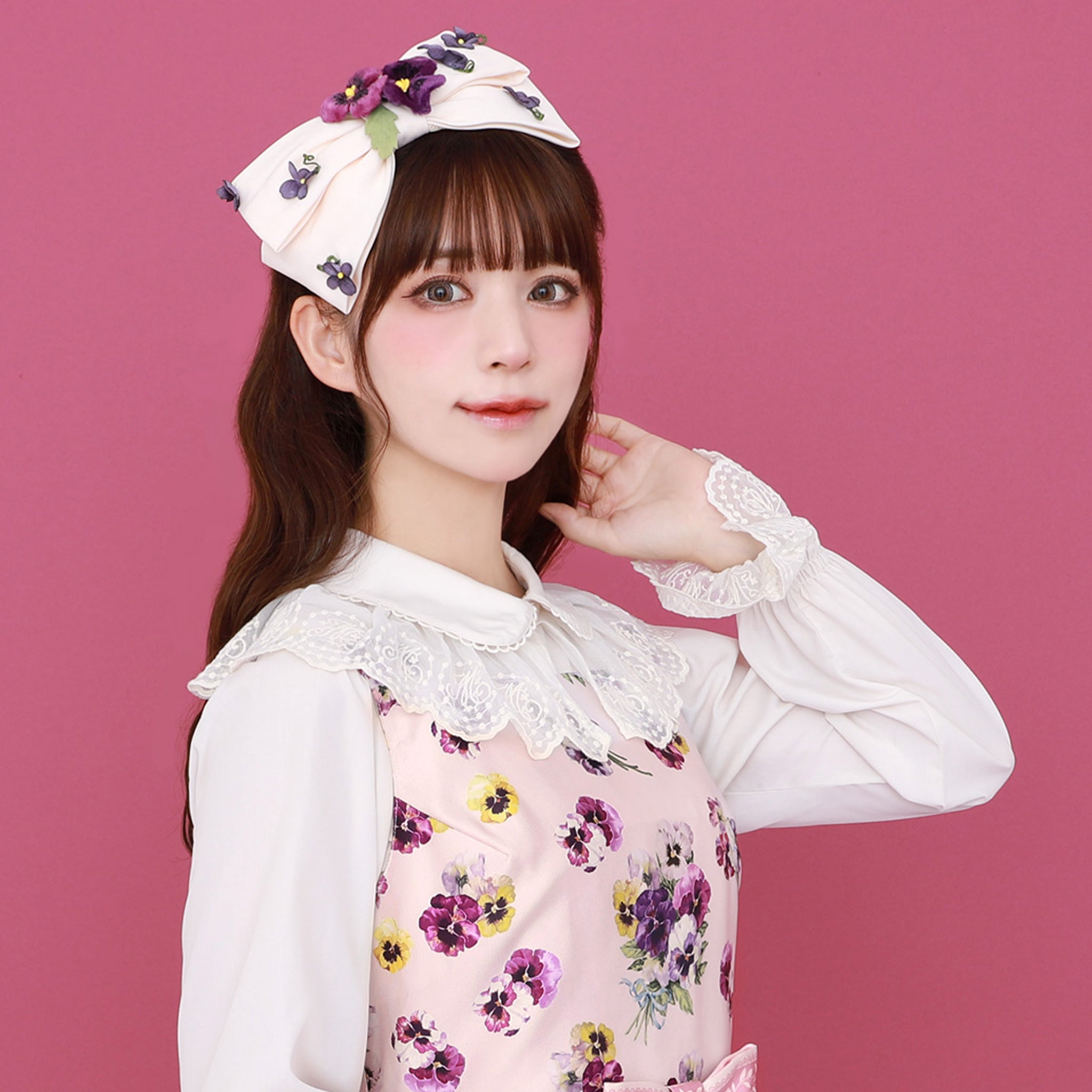 パンジーリボンクリップ-Melody BasKet – fraisier on-line