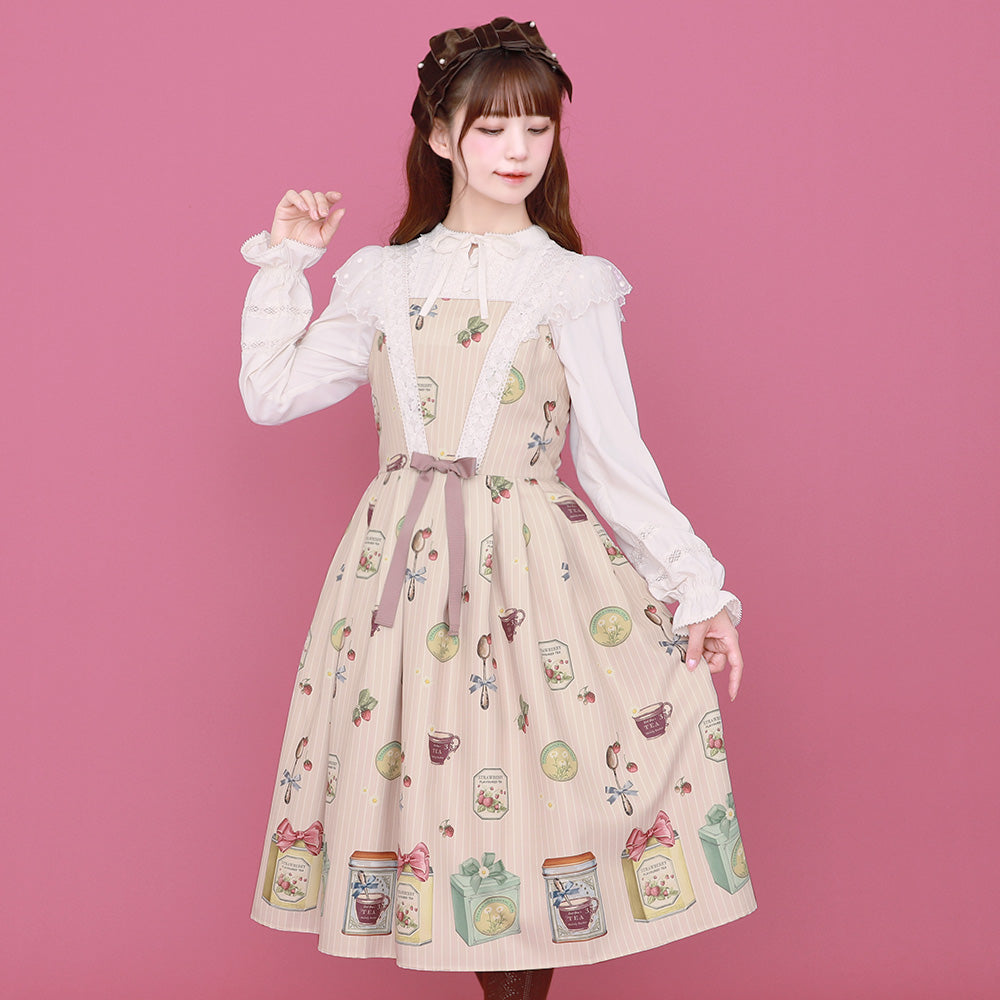 スタンドカラープルオーバーブラウス